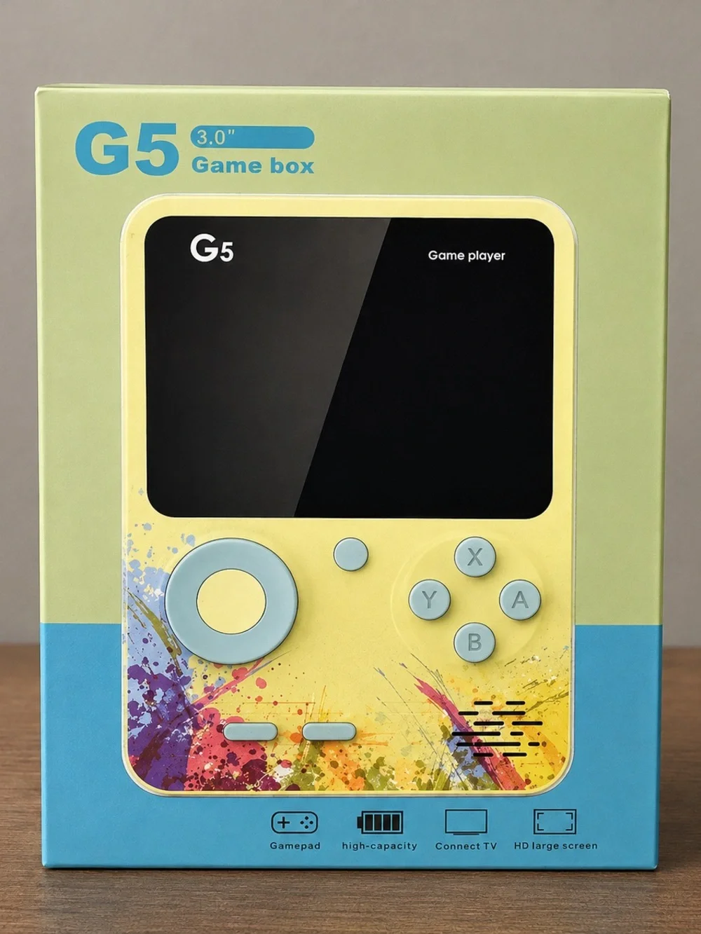 G5 Handheld Game Console - Built-in classic games!! (New in box) Random color